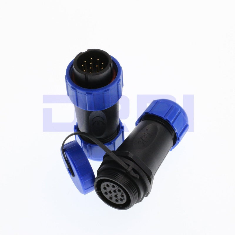 DRRI SP21 Docking Waterproof 12 pin Aviation Connector ip68 Power Cable Connector for auto Electrical Industry (12Pin) - Image 2